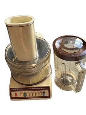 Vintage General Electric Food Processor and Blender Attachments 1970's D1-4200
